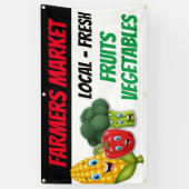 Boeren markt tonen ideeën spandoek (Verticaal)