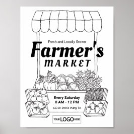 Boeren Markt Uitnodigingen Boeren Markt Art Colo Poster