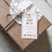 Boeren Markt Vegetable Stand Verjaardag Cadeaulabel