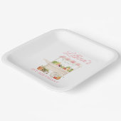 Boeren Markt Vegetable Stand Verjaardag Papieren Bordje (Gebogen)