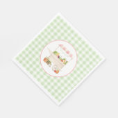 Boeren Markt Vegetable Stand Verjaardag Servet (Hoek)