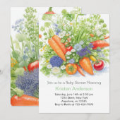 Boeren Markt Veggie Baby shower Kaart (Voorkant / Achterkant)