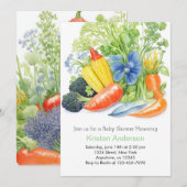 Boeren Markt Veggie Delight Baby shower Kaart (Voorkant / Achterkant)