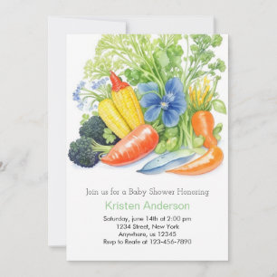 Boeren Markt Veggie Delight Baby shower Kaart