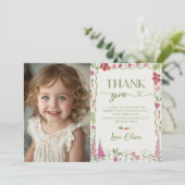 Boeren markt Verjaardag Foto Dank u kaart (Staand voorkant)