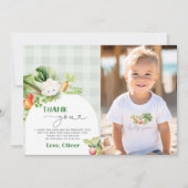 Boeren markt verjaardag foto dank u kaart (Voorkant)