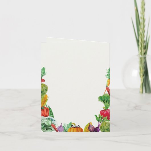 Boeren Markt Verjaardag Uitnodiging Lokaal (Achterkant)