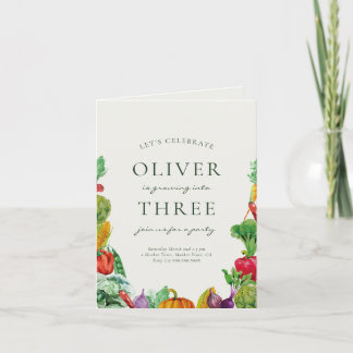 Boeren Markt Verjaardag Uitnodiging Lokaal