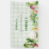 Boeren markt verjaardagsfeestje spandoek (Verticaal)