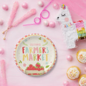Boeren markt verjaardagspapier Borden Aardbei Papieren Bordje (Feest)