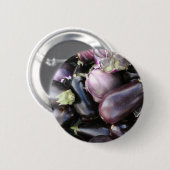 Boeren Marktselectie van Paarse aubergines Ronde Button 5,7 Cm (Voorkant /achterkant)