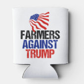 Boeren tegen de verkiezing van Trump in 2024 Blikjeskoeler (Achterkant)