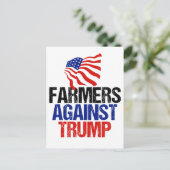 Boeren tegen de verkiezing van Trump in 2024 Briefkaart (Staand voorkant)