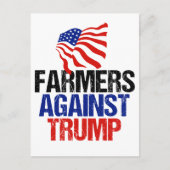 Boeren tegen de verkiezing van Trump in 2024 Briefkaart (Voorkant)