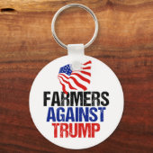 Boeren tegen de verkiezing van Trump in 2024 Sleutelhanger (Achterkant)