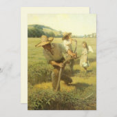  boeren, terug naar het Boerderij door NC Wyeth (Voorkant / Achterkant)