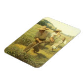  boeren, terug naar het Boerderij door NC Wyeth Magneet (Linkerzijde)