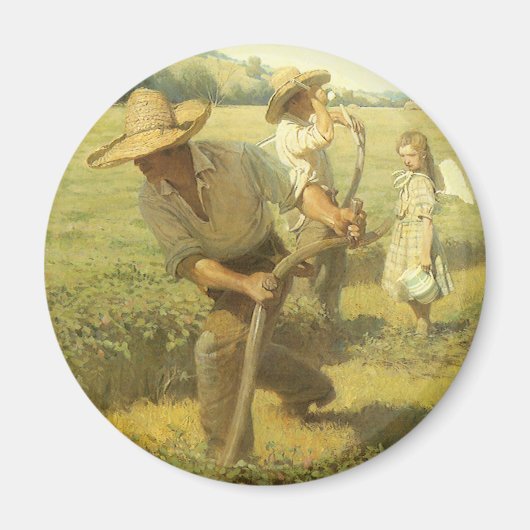 boeren, terug naar het Boerderij door NC Wyeth Magneet (Voorkant)