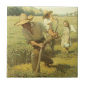  boeren, terug naar het Boerderij door NC Wyeth Tegeltje (Voorkant)