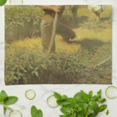  boeren, terug naar het Boerderij door NC Wyeth Theedoek (Gevouwen)