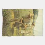  boeren, terug naar het Boerderij door NC Wyeth Theedoek (Horizontaal)