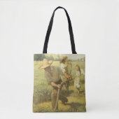  boeren, terug naar het Boerderij door NC Wyeth Tote Bag (Voorkant)