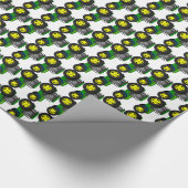 Boeren tractormotief cadeaupapier, boerderijvoertu cadeaupapier (Hoek)