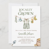 Boeren verbouwen lokaal Baby shower Kaart (Voorkant)