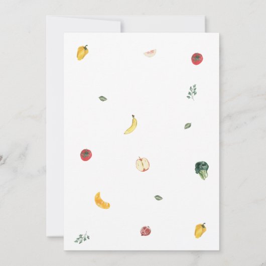 Boeren verbouwen lokaal Baby shower Kaart (Achterkant)