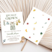 Boeren verbouwen lokaal Baby shower Kaart