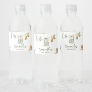 Boeren verbouwen lokaal Baby shower Waterfles Etiket