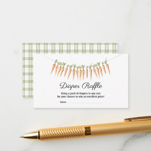 Boeren verkopen Baby lokaal geteeld Baby shower Informatiekaartje (Voorkant / Achterkant in situ)