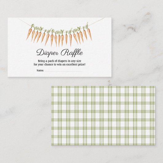 Boeren verkopen Baby lokaal geteeld Baby shower Informatiekaartje (Voorkant / Achterkant)