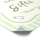 Boeren verkopen Baby shower boeken en geschenken Poster (Hoek)