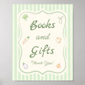 Boeren verkopen Baby shower boeken en geschenken Poster (Voorkant)