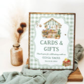 Boeren verkopen Baby shower Kaarten en geschenken Poster