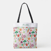 Boeren verkopen gepersonaliseerde groenten tote bag (Achterkant)