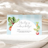 Boeren verkopen groenten hoe groot mama's buik informatiekaartje