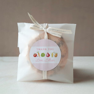 Boeren verkopen groenteverjaardag ronde sticker