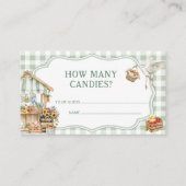 Boeren verkopen hoeveel Snoepjes Baby shower Informatiekaartje (Voorkant)