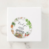 Boeren verkopen lokaal geteeld Baby shower Bedankjes Labels (In situ)