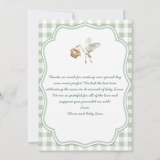 Boeren verkopen lokaal geteeld Boho-Baby shower Bedankkaart (Achterkant)