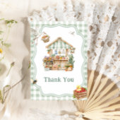 Boeren verkopen lokaal geteeld Boho-Baby shower Bedankkaart