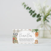 Boeren verkopen lokaal geteelde boeken voor Baby Informatiekaartje (Staand voorkant)