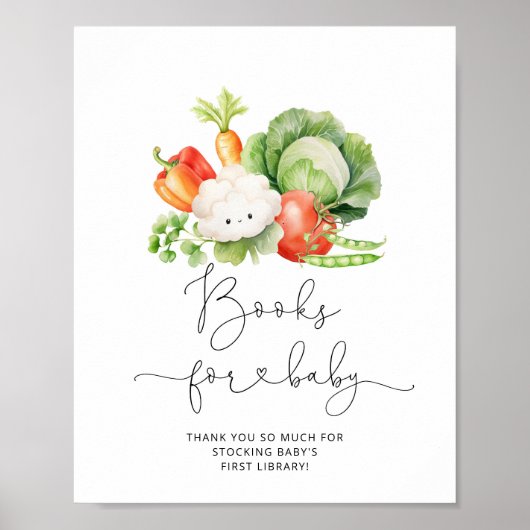 Boeren verkopen lokaal geteelde Boeken voor baby Poster (Voorkant)