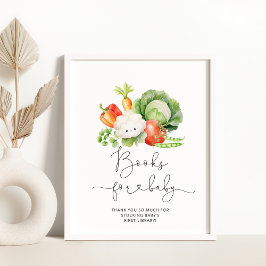 Boeren verkopen lokaal geteelde Boeken voor baby Poster