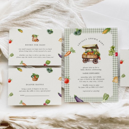 Boeren verkopen lokaal geteelde boeken voor Baby s Informatiekaartje