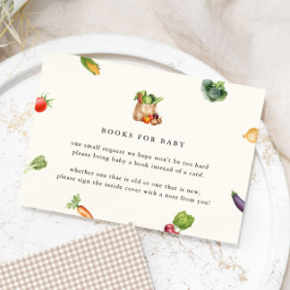 Boeren verkopen lokaal geteelde boeken voor Baby s Informatiekaartje