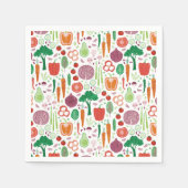 Boeren verkopen lokaal geteelde groenten servet (Voorkant)