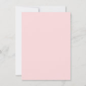 Boeren verkopen roze Baby shower Bedankkaart (Achterkant)